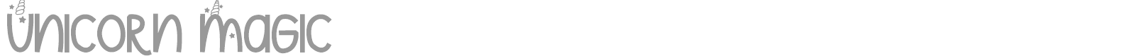Unicorn Magic font preview